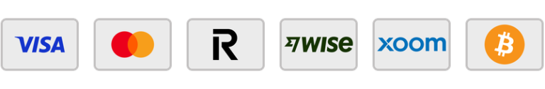 Accepted payment methods